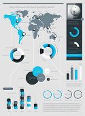 pic of trend  - Elements of Infographics with buttons and menus - JPG 