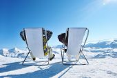image of france  - Couple at mountains in winter - JPG 