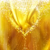stock photo of opulence  - heart of the bubbles in a glass of champagne - JPG 