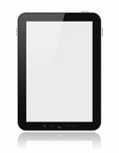 pic of portable  - Digital tablet PC with blank screen isolated on white - JPG 