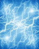 pic of discharge  - Intense electrical discharge on a dark background - JPG 