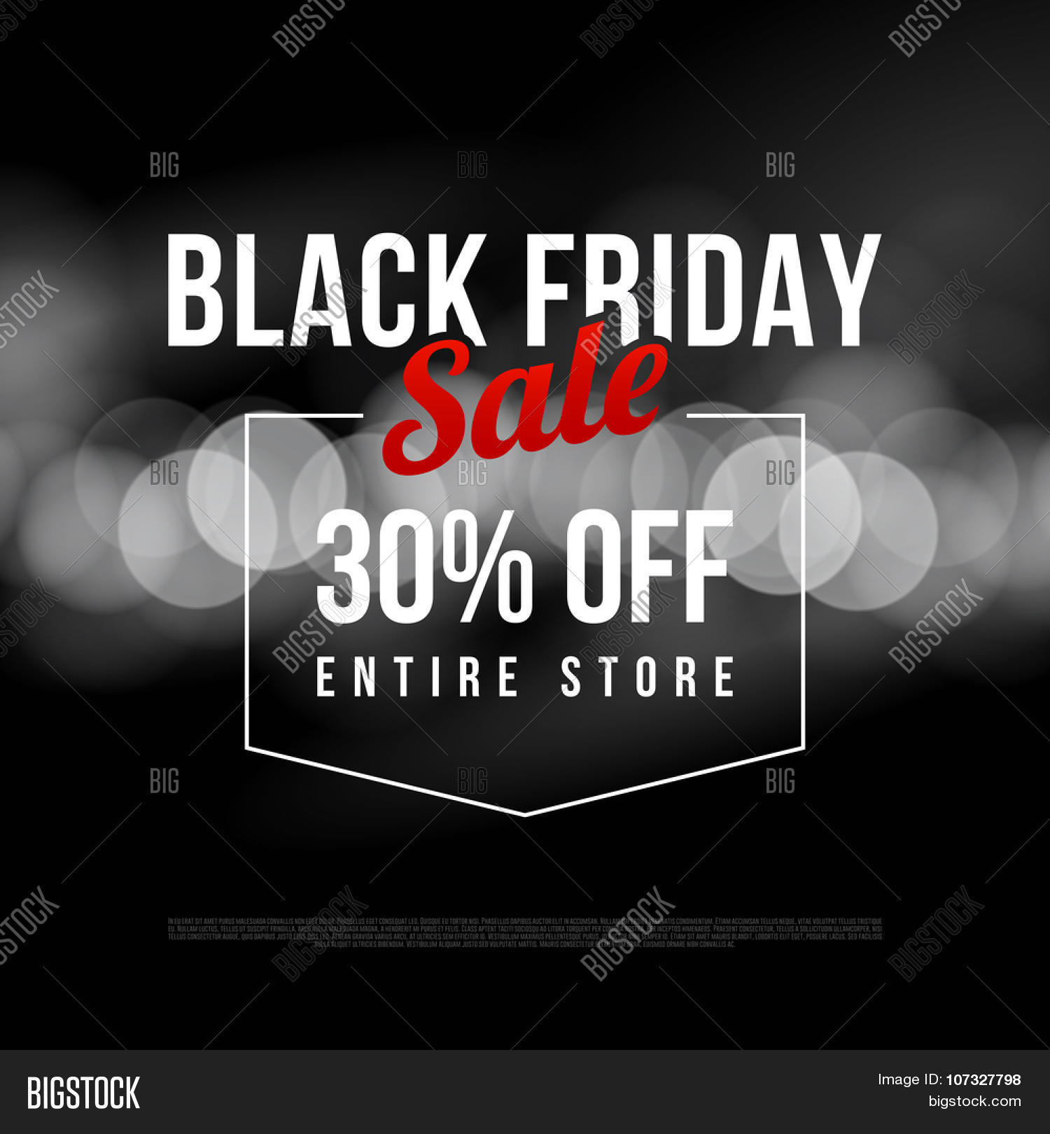 Black Friday Sale Ad Template. Vector & Photo Bigstock