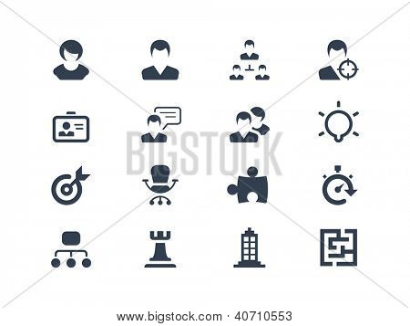 Picture or Photo of Human resource and strategy icons
