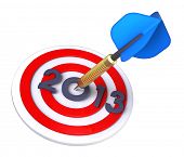 stock photo of  photo  - Dart hitting target  - JPG 
