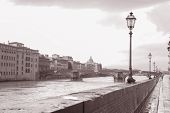 image of bridge  - Ponte Santa Trinita Bridge Florence - JPG 