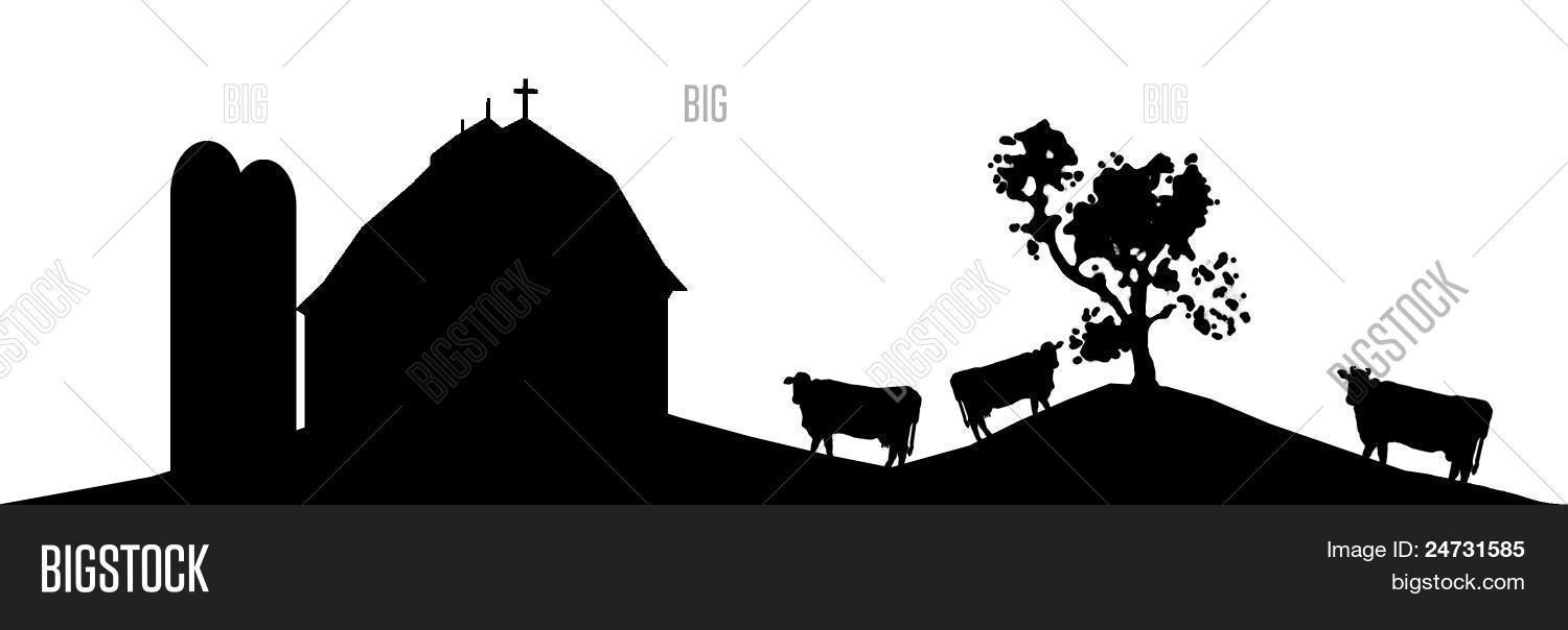 Silhouette Countryside, Transparent Image & Photo Bigstock
