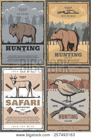 Poster: Hunting Club Retro Posters For