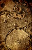 stock photo of watch  - vintage watch mechanism - JPG 