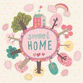 stock photo of earth  - Sweet home - JPG 