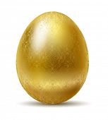 picture of currency  - Golden egg isolated isolated on white background - JPG 