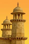 stock photo of opulence  - Towers in the old town of Agra - JPG 