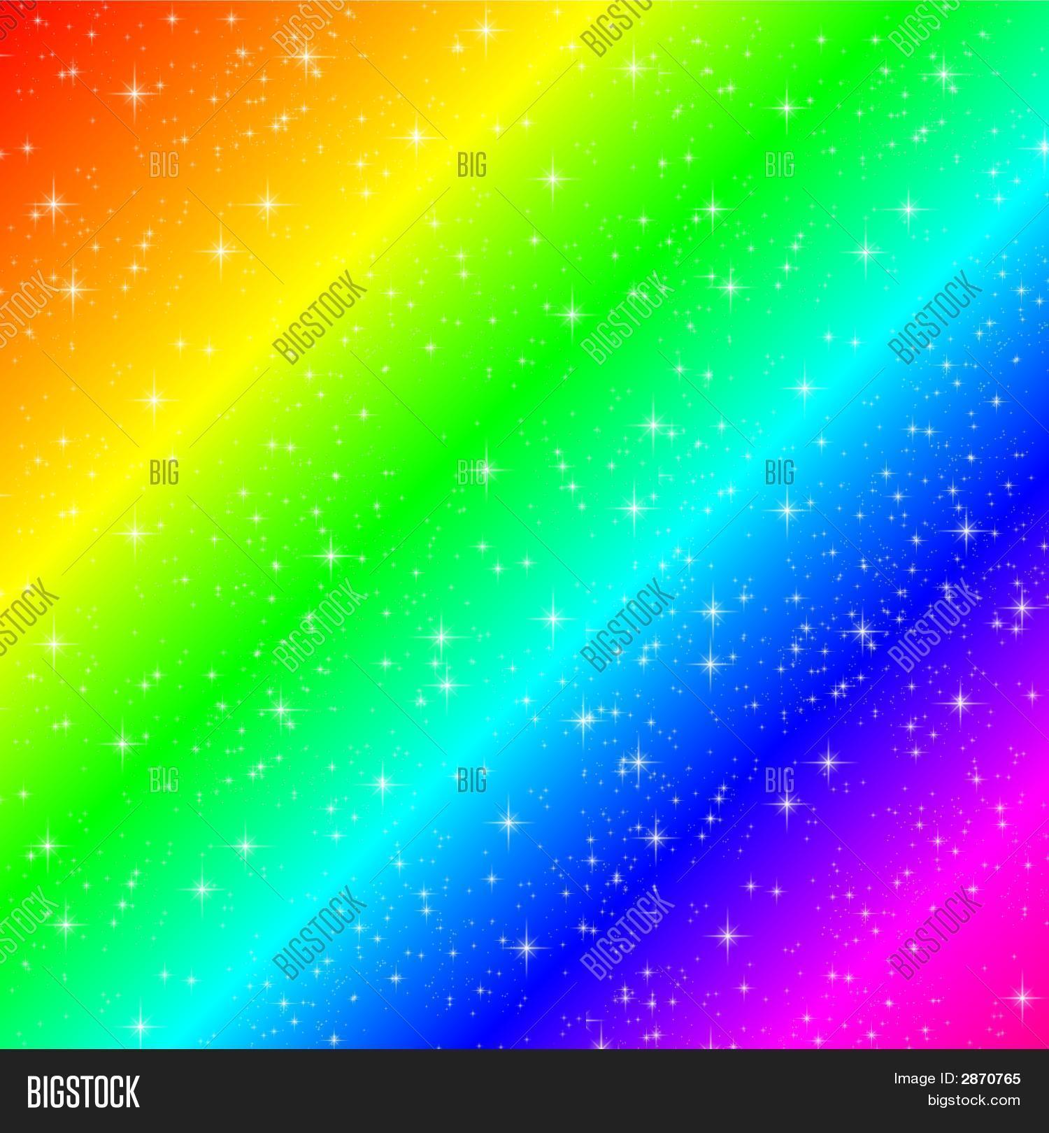 Bright Rainbow Sparkles Image & Photo Bigstock