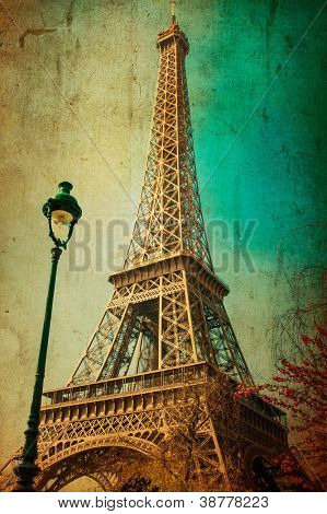 Picture or Photo of The Eiffel Tower (nickname La dame de fer, the iron lady),The tower has become the most prominent symbol of both Paris and France