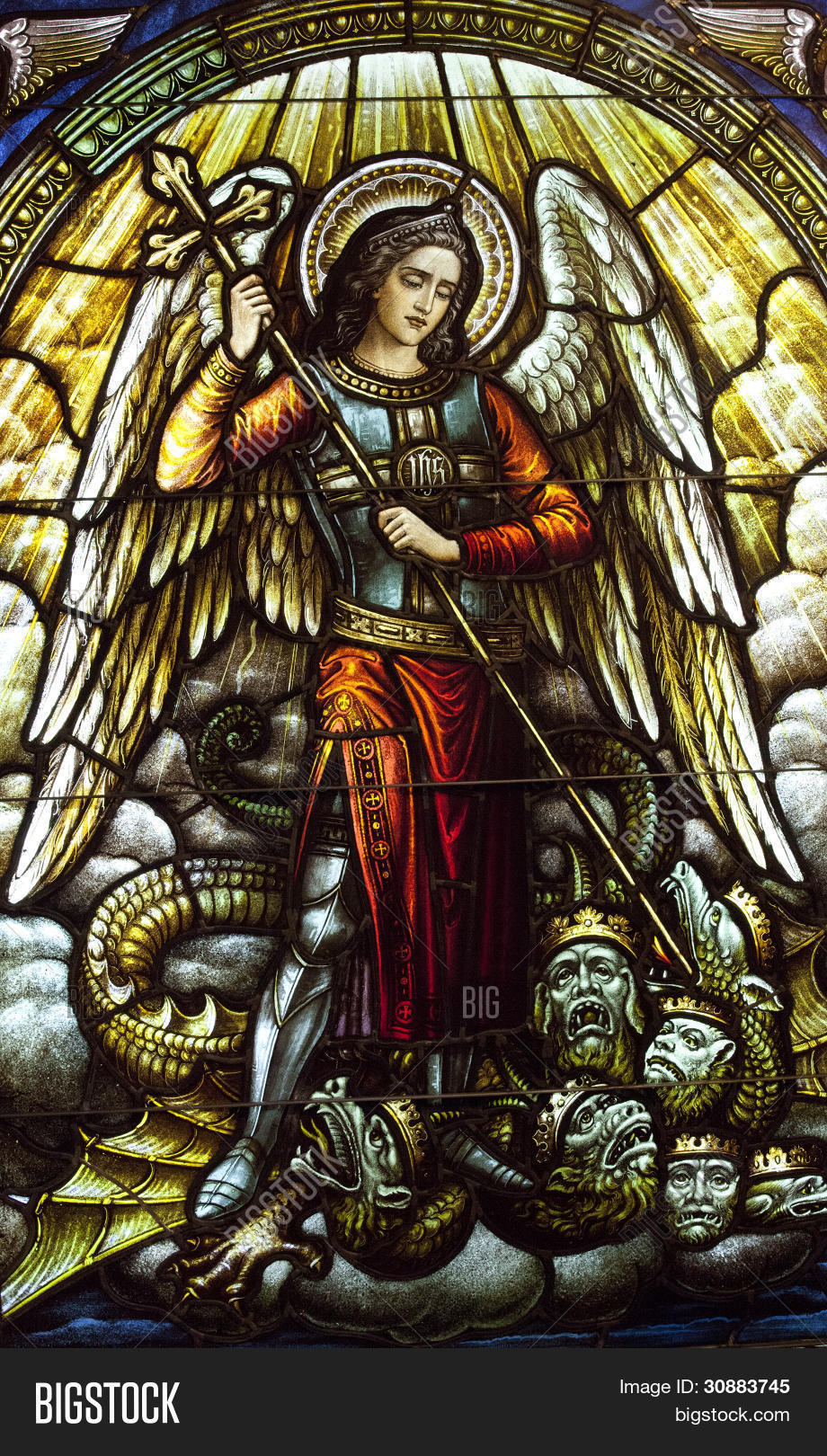 st michael archangel stained glass image amp photo bigstock st michael archangel stained glass image amp photo bigstock