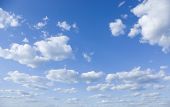 image of blue sky  - Beautiful blue sky and white clouds - JPG 