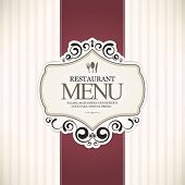 stock photo of restaurant  - Restaurant menu design - JPG 
