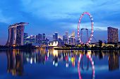 stock photo of finance  - Singapore cityscape - JPG 