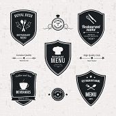 picture of restaurant  - Label set for restaurant and cafe - JPG 