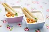 pic of food  - homemade cream of asparagus soup  - JPG 