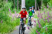 image of sports  - Active family biking - JPG 