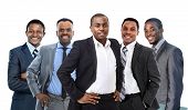 pic of team  - Young African American Business Man leading a team - JPG 