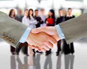 stock photo of handshake  - handshake isolated on white background - JPG 