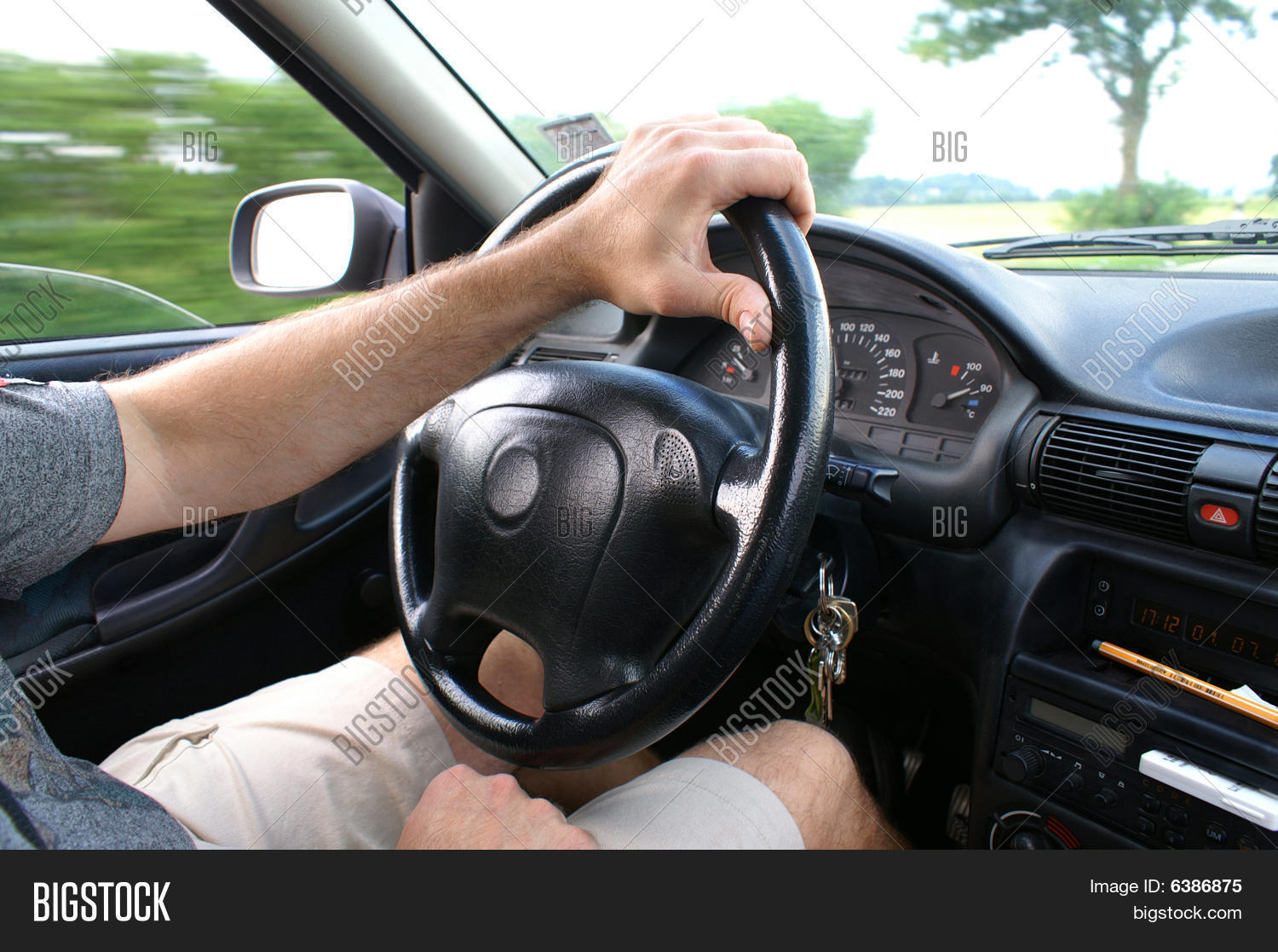 Man Driving One Hand Image & Photo Bigstock