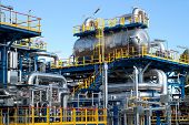 stock photo of pressure  - Oil industry equipment installation - JPG 
