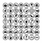 picture of food  - many vector food icons set 3 - JPG 