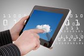 picture of computer  - cloud computing concept  - JPG 