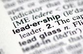 foto of leadership  - A macro shot of the word  - JPG 