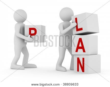 Picture or Photo of Conceptual image teamwork on white. Isolated 3D image