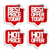 picture of today  - Best hot offers speech bubbles set - JPG 