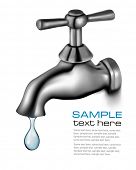 picture of water  - Water tap with drop - JPG 