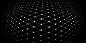 picture of warp  - Abstract background of a warped grid with glowing white dots - JPG 