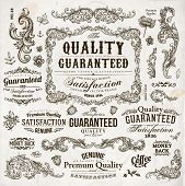 pic of money  - Vector set of calligraphic design elements - JPG 