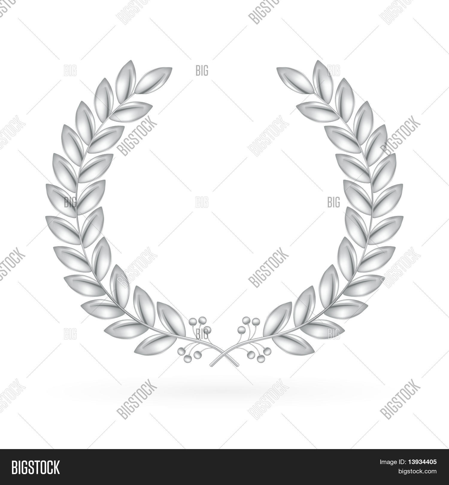 Laurel Wreath Silver, Vector Vector & Photo Bigstock