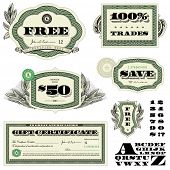 foto of money  - Vector Financial Frames and Ornaments - JPG 