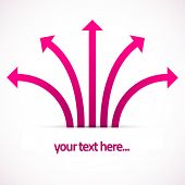 foto of leadership  - abstract pink 3d glossy arrows background - JPG 