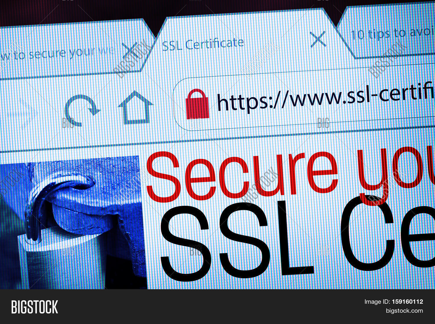 Https Url Address Lock Symbol Image & Photo Bigstock