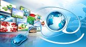 image of internet  - Television and internet production technology concept - JPG 