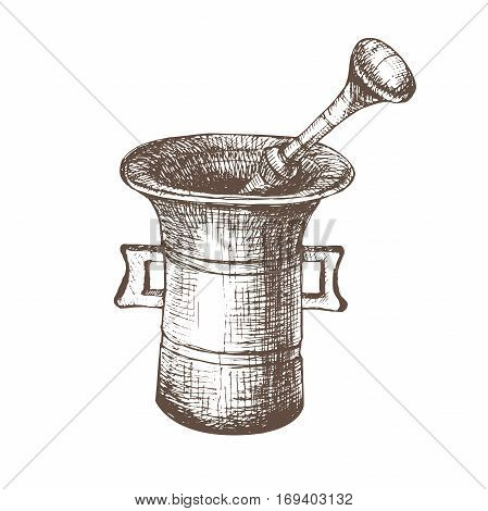 Vintage Kitchen Utensils Illustration vector illustration with sketch mortar. sketch of kitchen utensils Vintage Kitchen Utensils Illustration vector illustration with sketch mortar. sketch of kitchen utensils