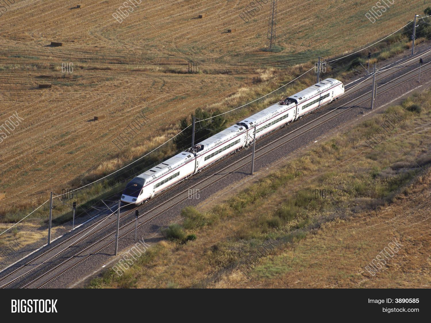 Train Running On Railway Track. Image & Photo Bigstock