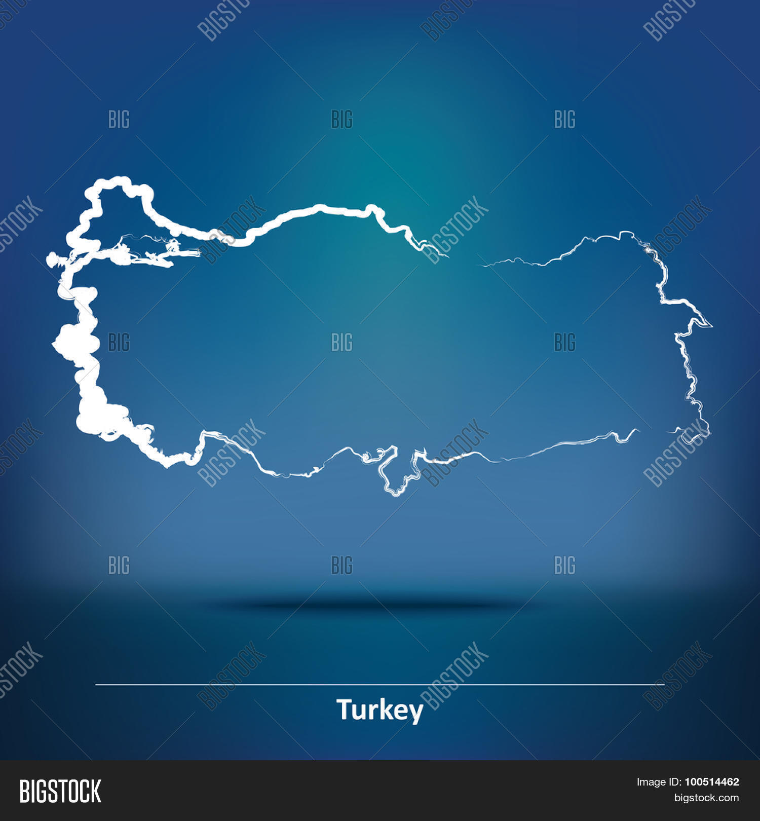 Doodle Map Turkey Vector & Photo (Free Trial) Bigstock