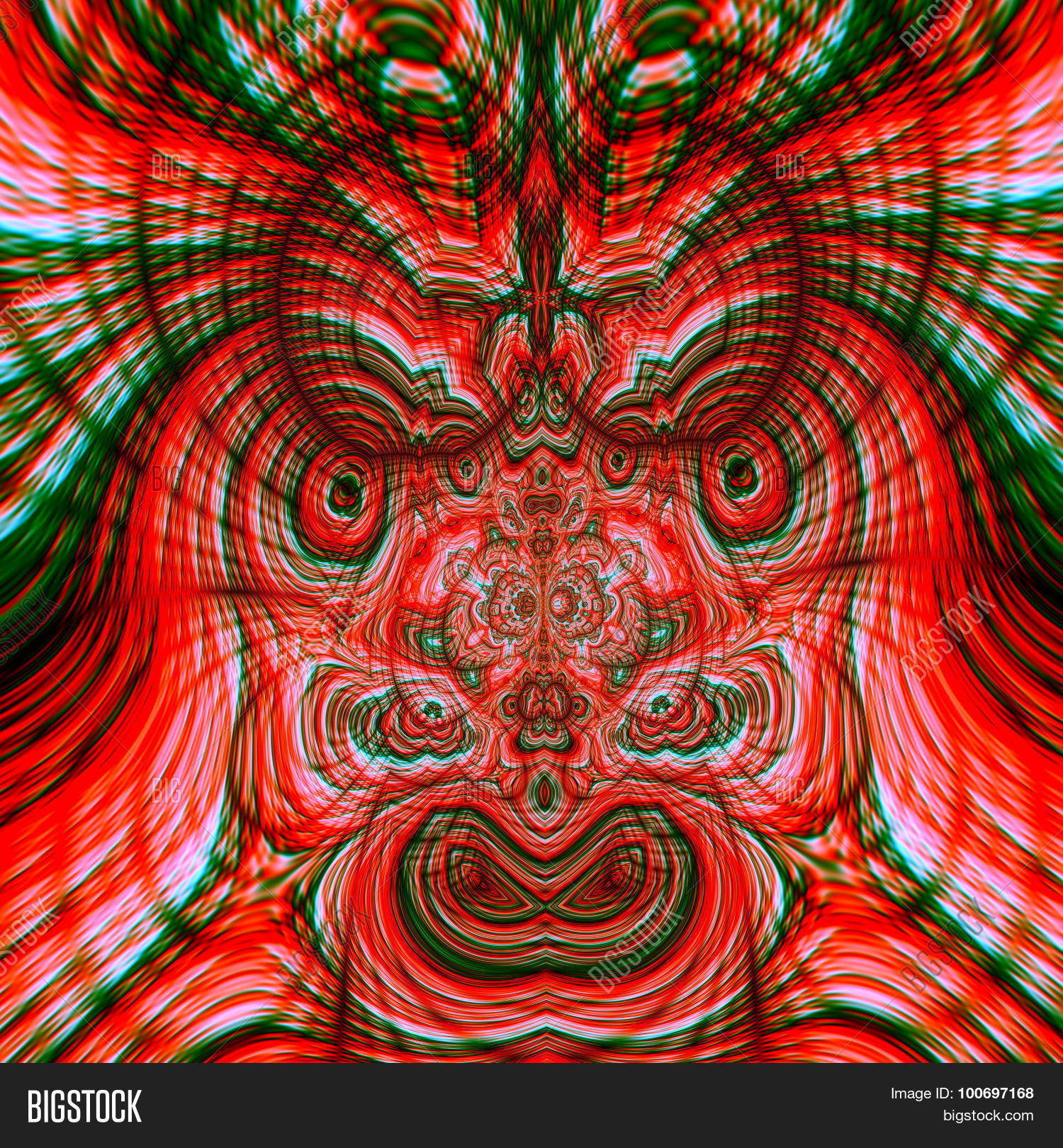 Psychedelic Fractal Image \u0026 Photo (Free Trial) | Bigstock, image size:1500x1620