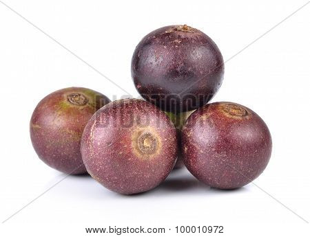 Flacourtia Fruit On White Background
