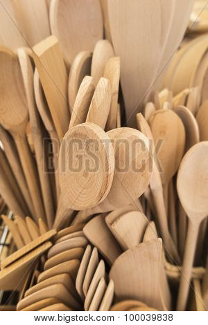Wooden Spoons And Ladles