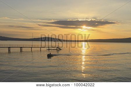 Sunset on Belfast Lough