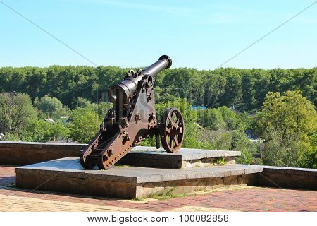 Old Cannon In Park Of Chernihiv