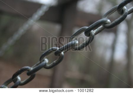 Ocelový řetěz detail